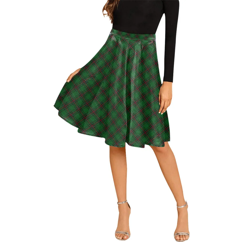 Beveridge Tartan Melete Pleated Midi Skirt