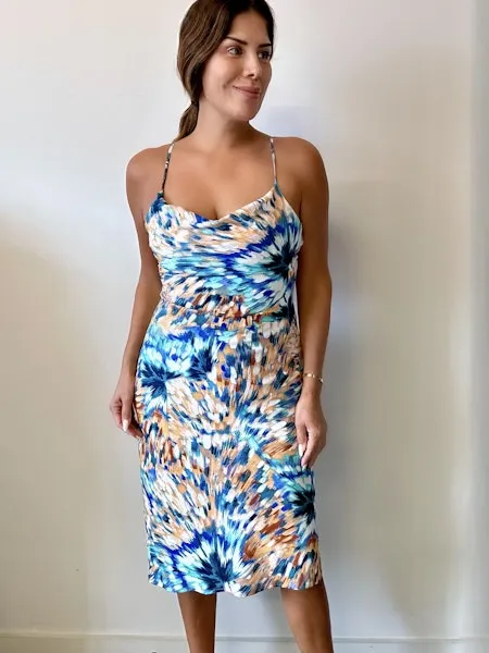 BIAS MIDI DRESS