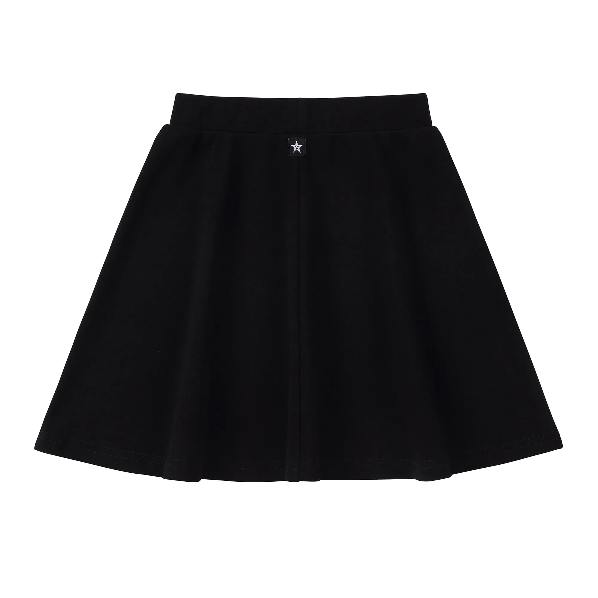 Black Jersey A-line Skirt