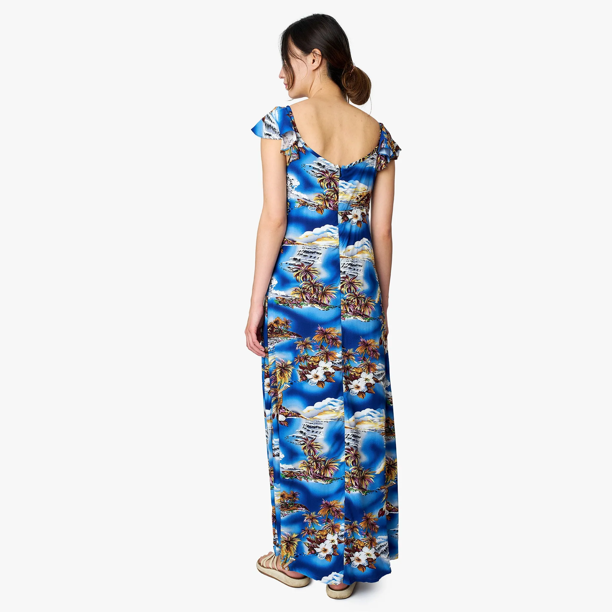 Blue Hawaii Empire Dress