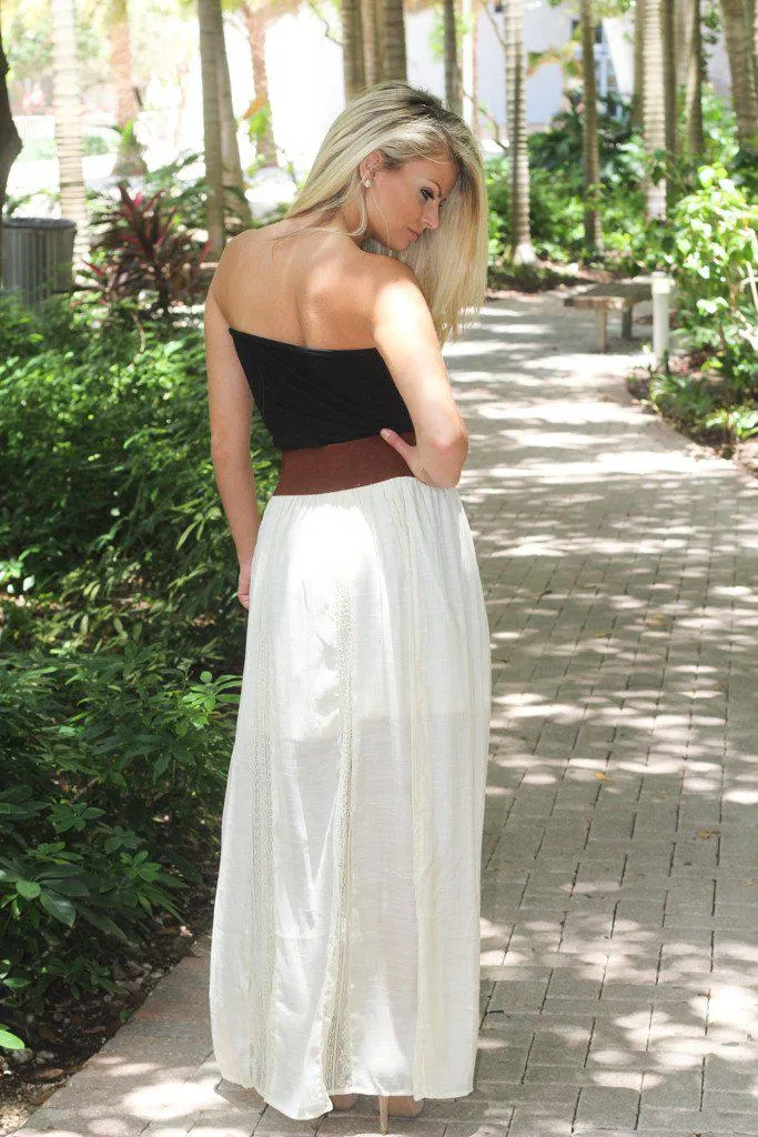 Boho Maxi Skirt With Belt