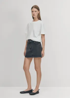 Boston Black Denim Skirt