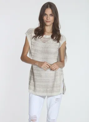 Brandy Mesh Tunic - Bone