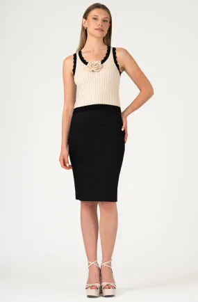 Cotton Pencil Skirt