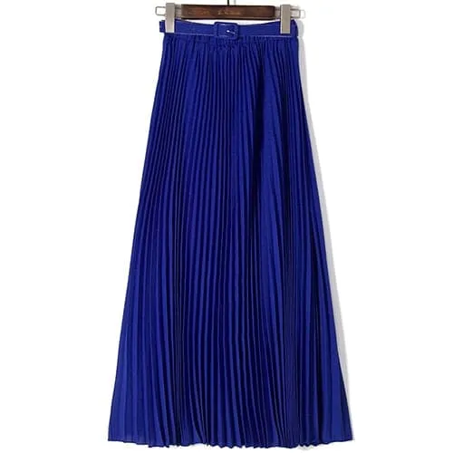 DressBetty - Womens High Waist Bohemian Pleated Maxi Skirts