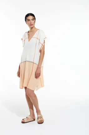 Mapoesie Elia Rhodes Dress in Peach