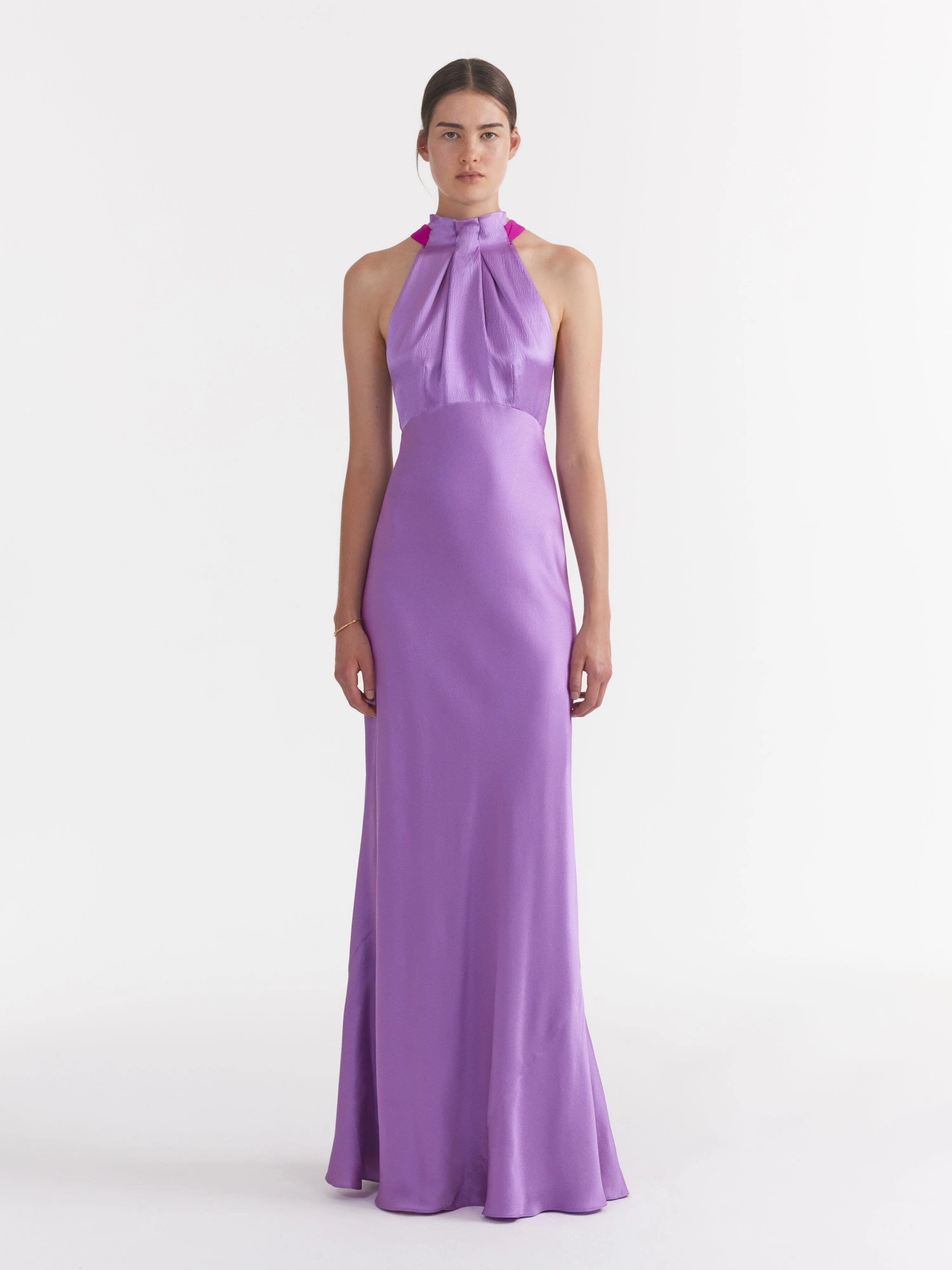 Michelle Dress in Lilac Bougainvillea