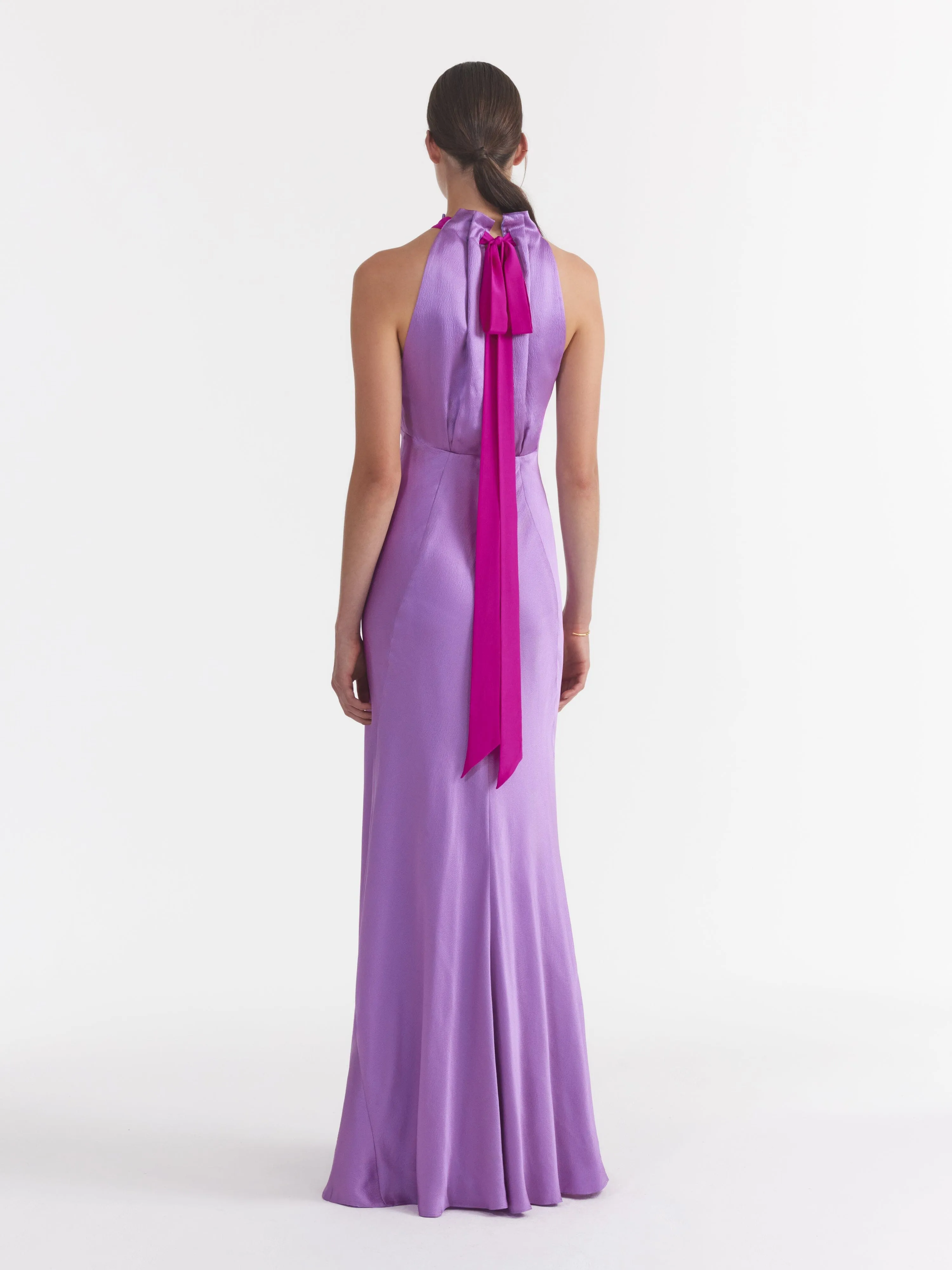 Michelle Dress in Lilac Bougainvillea