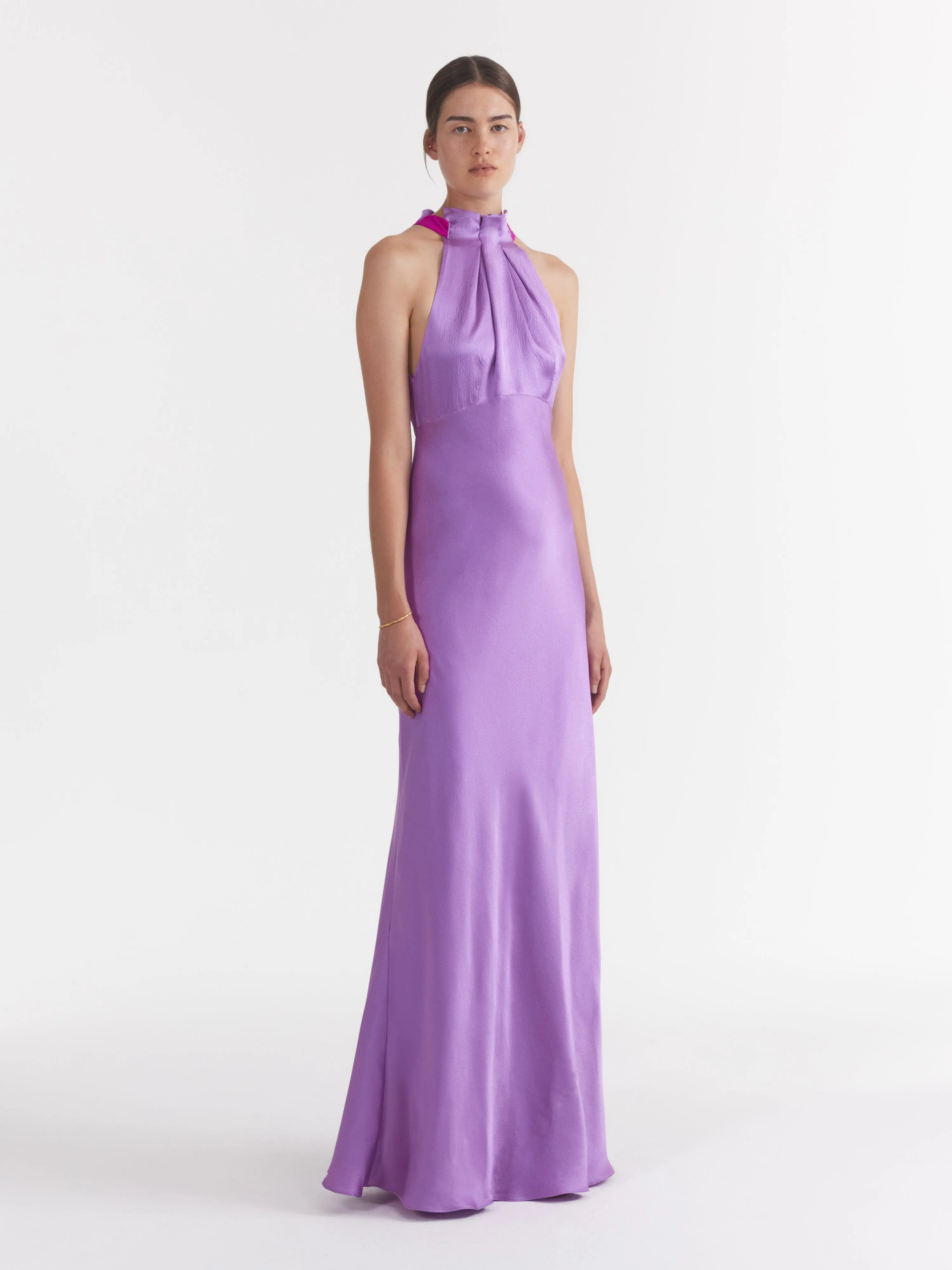 Michelle Dress in Lilac Bougainvillea