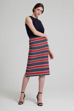 Printed Cady Skirt