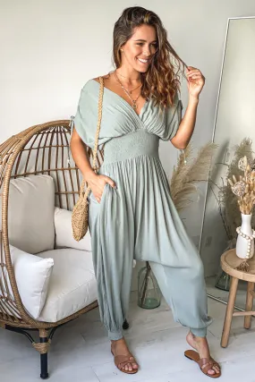 Sage Baggie Style Jumpsuit